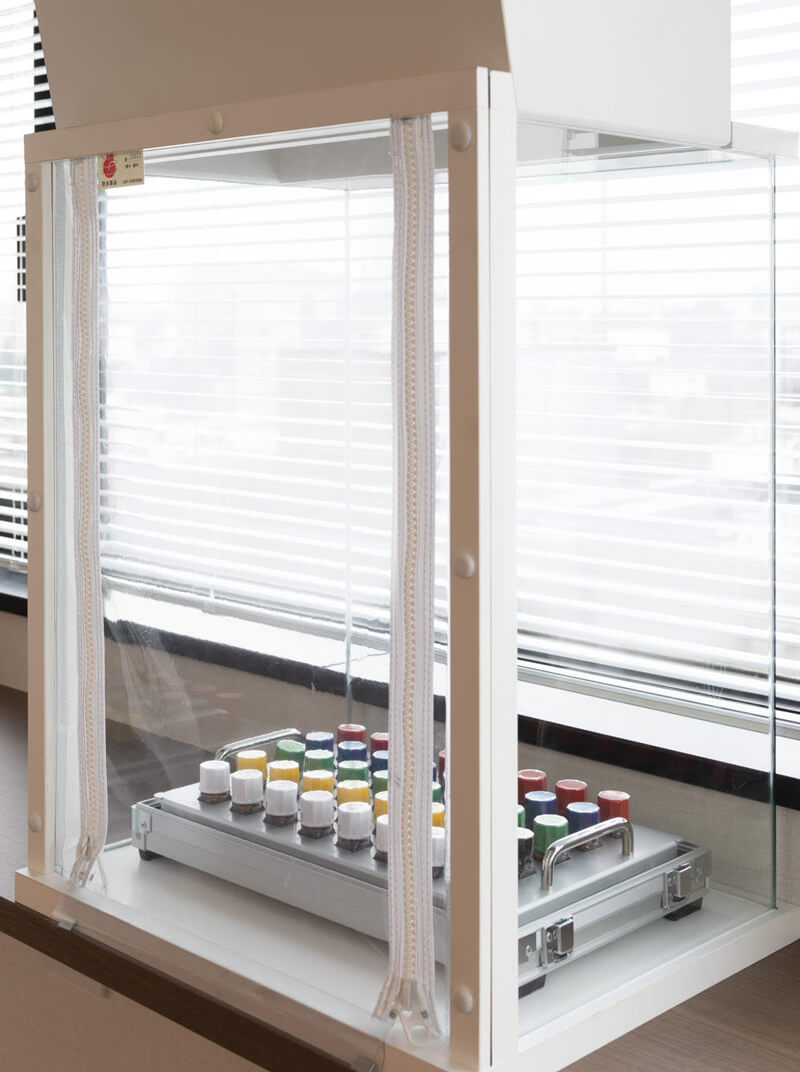 嗅覚検査の換気装置